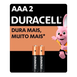 Pilha Duracell Aaa C/2  Mn2400b2