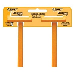 Ap Barbear Bic Sensitive C/2 Amarelo