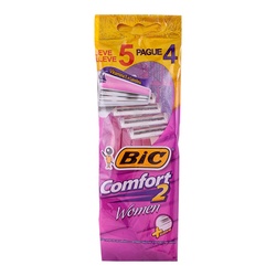 Ap Barbear Bic Comfort Woman Rosa 5un