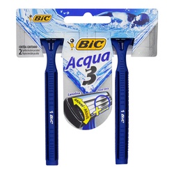 Ap Barbear Bic Aqua 3 C/2 (azul)