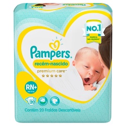 Fr Pampers Rn 20 Fraldas Nb+