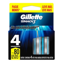 Carga Gillette Mach3 Regular Lv4pg3