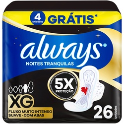 Abs Always Noite Suave C/abas 26un