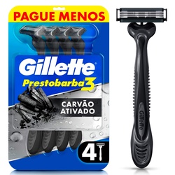 Ap Barbear Gillette 3 Carvao Carbono C/4