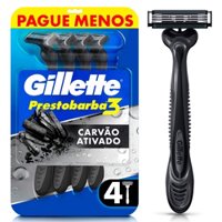 Ap Barbear Gillette 3 Carvao Carbono C/4