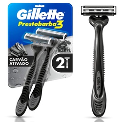 Ap Barb Gillette Presto3 CarvÃo C/2un