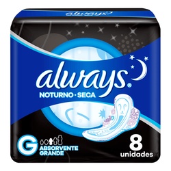 Abs Always Noite Seca C/abas 8un