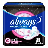Abs Always Noite Suave C/abas 8un