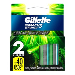 Carga Gillette Mach3 Sensitive C/2