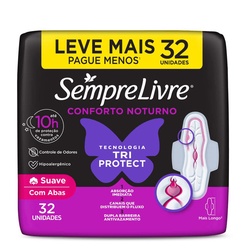 Abs Sempre Livre Noite Suave C/abas 32un