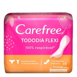 Abs Carefree Flex Sem Perfume 15un - Ven