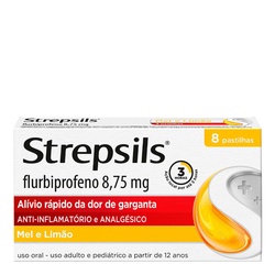 Strepsils Pastilhas Mel LimÃo 8un
