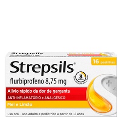 Strepsils Pastilhas Mel LimÃo 16un