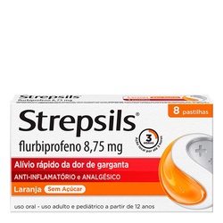Strepsils Pastilhas Laranja Zero 8un
