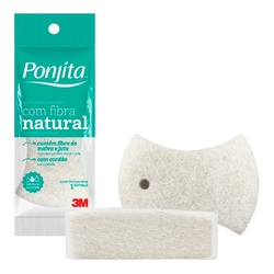 Esponja Ponjita Banho Fibra Natural Cura