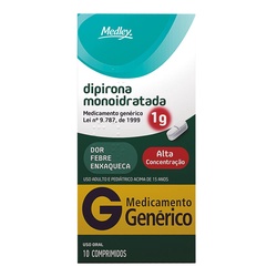 Dipirona 1g 10cpr - Medley