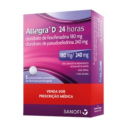 Allegra D 24hr 180/240mg 5cpr