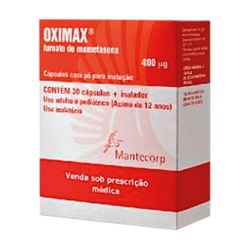 Oximax 400mcg 30cp + Inalador