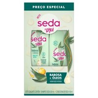 Kit Sh + Cond Seda Babosa+oleos  300ml
