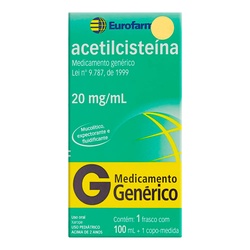 Acetilcisteina Inf 20mg 100ml - Euro