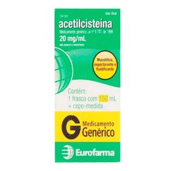 Acetilcisteina Inf 20mg 150ml - Gen Euro