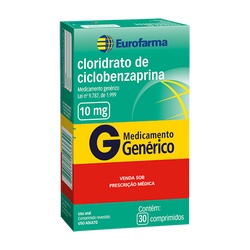 Ciclobenzaprina 10mg 30cpr - Eurofarma