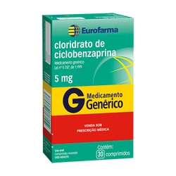 Ciclobenzaprina 5mg 30cpr - Eurofarma