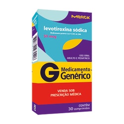 Levotiroxina 50mcg 30cpr - Merck