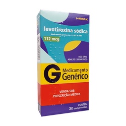Levotiroxina 112mcg 30cpr - Merck