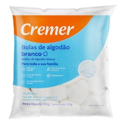 Algodao Bolas Branco Cremer 50g