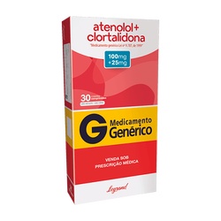 Atenolol + Clorta 100/25mg 30cp - Venceu