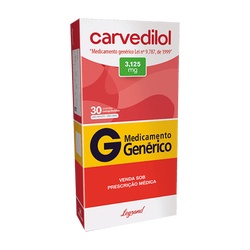 Carvedilol 3,125mg C/30 Comp