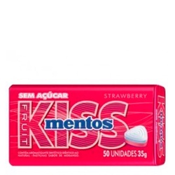 Mentos Kiss Lata Morango 35g