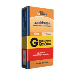 Aceclofenaco 100mg 12cpr - Nova Quimic