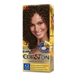 Cor _ Ton  4.3 Castanho Medio Dourado