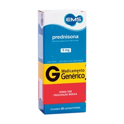 Prednisona 5mg 20cp - Gen Ems