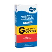 Paracetamol + Pseudoefedrina 24 Cps