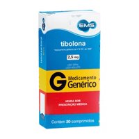 Tibolona 2,5mg 30cp - Gen Ems