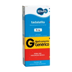 Tadalafila 5mg 30cp - Gen Ems