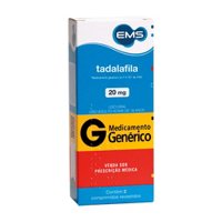 Tadalafila 20mg 2cp - Gen Ems