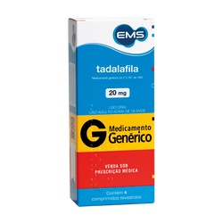 Tadalafila 20mg 4cp - Ems