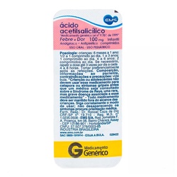 Acido Acetilsal 100mg 10cpr - Ems