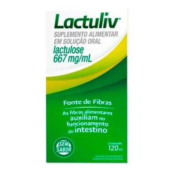 Lactuliv 667mg/ml Sem Sabor 120ml