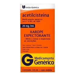 Acetilcisteina Inf 20mg 120ml - Uniao Q