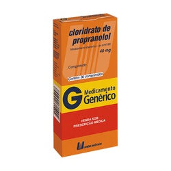 Propranolol 40mg 30cp - Uniao Q