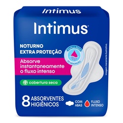Abs Intimus Noite Seca C/abas 8un