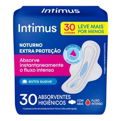 Abs Intimus Noite Suave C/abas 30un