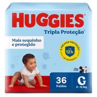 Fr Huggies Tripla Protecao Mega G 36un