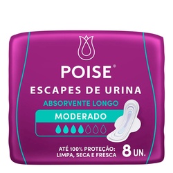 Abs Incont Poise Longo C/abas 8un