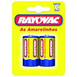 Pilha Rayovac C2 R14 C/2 (amarela)